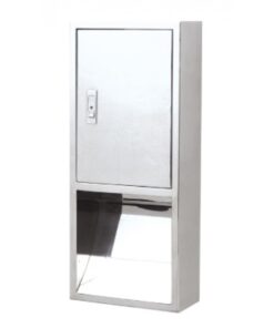 Tủ inox đựng khăn giấy Inax KF-44V âm tường nhà vệ sinh - Tuấn Đức