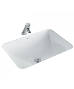 Chậu rửa mặt lavabo Inax L-2298V (L2298V) âm bàn đá chữ nhật 550x400