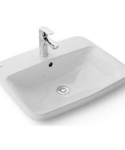 Chậu rửa mặt lavabo Inax L-2398V (L2398V) dương vành 580x515 mm