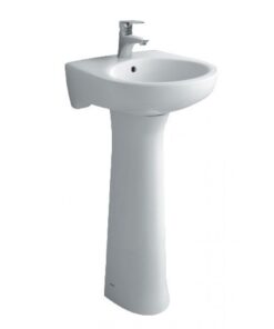 Bộ chậu rửa mặt lavabo Inax L-282V/L-284VD (L282V+L284VD) treo tường chân đứng