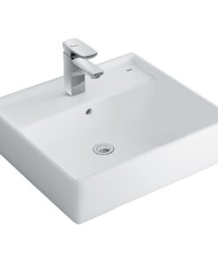 Chậu rửa mặt lavabo Inax L-293V (L293V) đặt bàn đá chữ nhật 500x450 mm