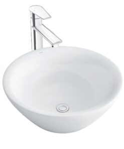 Chậu rửa mặt lavabo Inax L-445V (L445V) đặt bàn đá tròn 450 mm