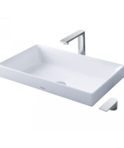 Chậu rửa mặt lavabo TOTO L1716 đặt bàn đá 600 x 385 mm