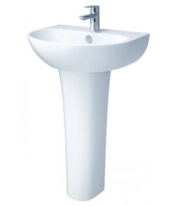 Chậu rửa mặt lavabo Caesar L2150/P2445 treo tường chân dài