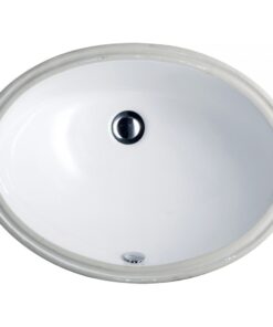 Chậu rửa mặt lavabo Caesar L5113 âm bàn đá oval 530x390mm - Tuấn Đức