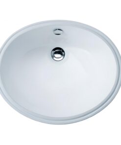 Chậu rửa mặt lavabo Caesar L5115 âm bàn đá Oval 455x385mm - Tuấn Đức