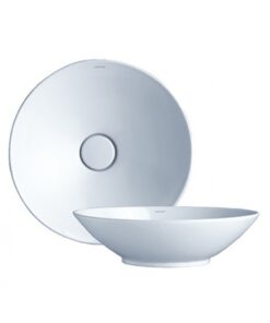 Chậu rửa mặt lavabo Caesar L5221 đặt bàn đá Tròn 420 x 420 mm
