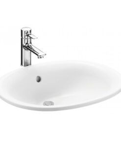 Chậu rửa mặt lavabo TOTO L762 dương vành bàn đá 530x450mm