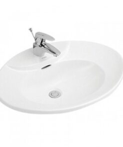 Chậu rửa mặt lavabo TOTO L909C đặt dương vành bàn đá 650x455mm