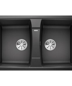 Bồn rửa chén bát đá Blanco LEXA 8 - 524960 (Anthracite) đá cao cấp 2 hộc màu đen