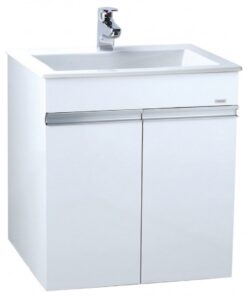 Bộ tủ chậu rửa mặt lavabo Caesar LF5017/EH05017AV màu trắng treo tường