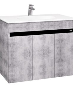 Bộ tủ chậu rửa lavabo Caesar LF5026/EH05026ASV xám xi măng chữ nhật 800 x 500mm