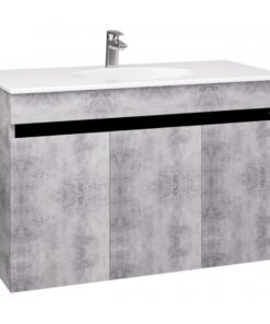 Bộ tủ chậu rửa mặt lavabo Caesar LF5028/EH05028ASV liền bàn xám xi măng