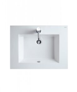 Chậu rửa mặt Lavabo liền bàn CAESAR LF5030 dương vành