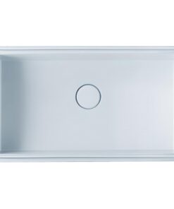 Chậu rửa mặt lavabo Caesar LF5130 âm bàn đá chữ nhật 390x665mm