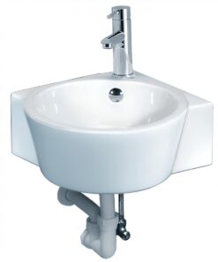 Chậu rửa mặt lavabo Caesar góc LF5238 treo tường - Tuấn Đức