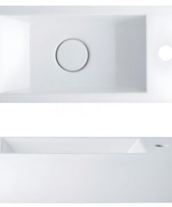 Chậu rửa mặt lavabo Caesar LF5239S treo tường nhỏ đặt vòi phải