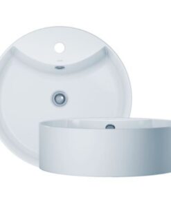 Chậu rửa mặt lavabo Caesar LF5240 đặt bàn đá tròn 470mm - Tuấn Đức