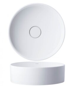 Chậu rửa mặt lavabo Caesar LF5258 đặt bàn đá tròn 420mm - Tuấn Đức