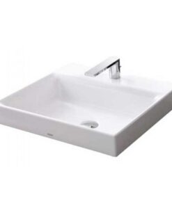 Chậu rửa mặt lavabo TOTO LT1615C đặt bàn đá 1 lỗ