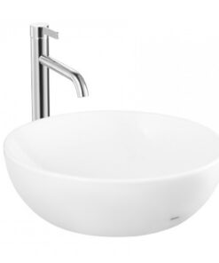 Chậu rửa mặt lavabo TOTO LT1706 đặt trên bàn đá 400 x 400 mm
