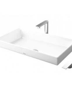 Chậu rửa mặt lavabo TOTO LT1717#XW đặt bàn đá 700 x 400mm