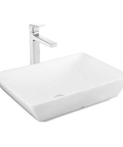 Chậu rửa mặt lavabo TOTO LT1735 đặt trên bàn đá 550 x 380 mm