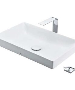 Chậu rửa mặt lavabo TOTO LT4715G19 đặt bàn đá chữ nhật cao cấp