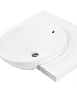 Chậu rửa mặt lavabo TOTO LT533R#XW bán âm bàn đá tròn 430 mm