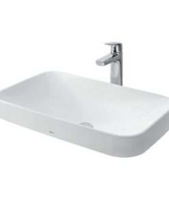Chậu rửa mặt lavabo TOTO LT5715#XW đặt bàn đá 500 x 380 mm