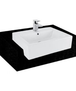 Chậu rửa mặt lavabo TOTO LT647CS (LT647CR) bán âm bàn đá chữ nhật 520x420mm