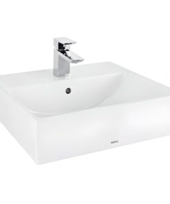 Chậu rửa mặt lavabo TOTO LT710CTR (LT710CTRM) đặt bàn đá chữ nhật