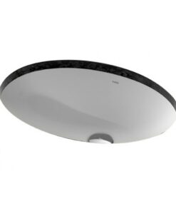 Chậu rửa mặt lavabo TOTO LW1505V#XW âm bàn hình oval 500x380mm