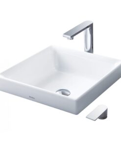 [CLC] Chậu rửa mặt lavabo TOTO LW1714B đặt bàn đá vuông 400mm