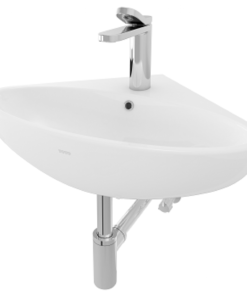 Chậu rửa mặt lavabo TOTO LW815CJW/F góc treo tường 605x510mm