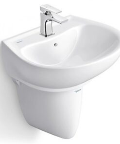 Chậu rửa mặt lavabo Viglacera V39 treo tường chân ngắn
