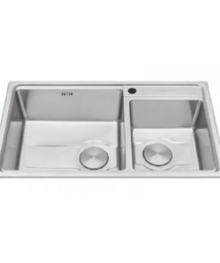 Chậu Rửa Chén Malloca MS5082W Inox 304 2 Hộc Vuông