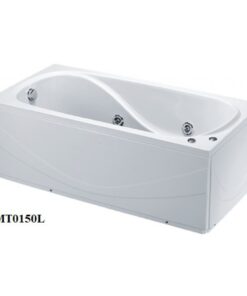Bồn tắm nằm Caesar MT0150L/R massage có chân yếm 1.5 mét - Tuấn Đức