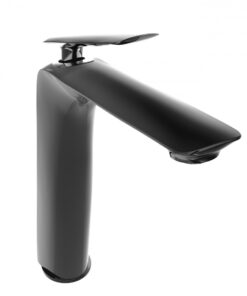 Vòi rửa mặt lavabo Viglacera Platinum P.52.326 nóng lạnh màu đen thân cao