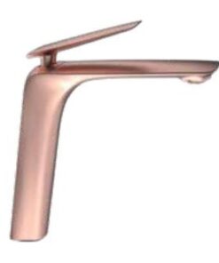 Vòi rửa mặt lavabo Viglacera Platinum P.52.328 nóng lạnh màu đồng đỏ thân cao