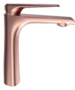Vòi rửa mặt lavabo Viglacera Platinum P.52.358 nóng lạnh màu đồng đỏ thân cao