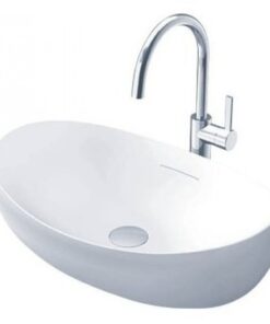 Chậu rửa mặt lavabo TOTO PJS01WE đặt bàn đá nhựa FRP