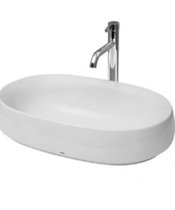 Chậu rửa mặt lavabo TOTO PJS05WE#MW đặt bàn đá 420 x 460 mm