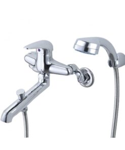 Vòi hoa sen Caesar S143C nóng lạnh xả bồn gắn tường