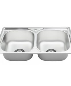 Chậu rửa chén S76S Sơn Hà - Bồn rửa bát inox 750x410 2 hộc