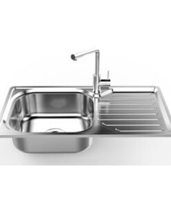 Chậu rửa chén S79S Sơn Hà - Bồn inox 750x400 1 hộc có cánh
