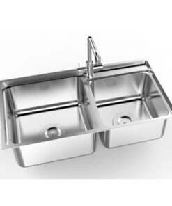 Chậu rửa chén Sơn Hà S80D - Bồn rửa bát inox 800x440mm inox 304 cao cấp