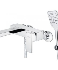 Vòi hoa sen Caesar S843C nóng lạnh tắm đứng vuông tay sen 3 chế độ