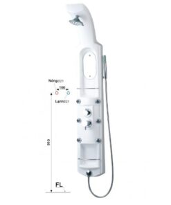 Vòi sen cây Caesar SP149 nóng lạnh tắm đứng dạng thuyền