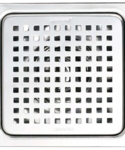 Phễu thoát sàn nước Caesar ST1212L (Ø90) inox 304 120x120mm